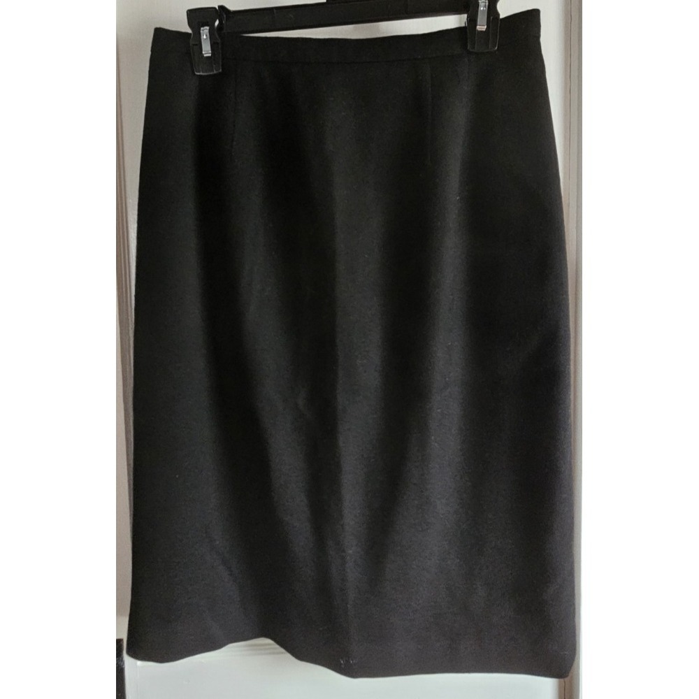 NWT Vtg Talbots woman Sz 10 made in USA 100% WOOL back slit lined pencil skirt